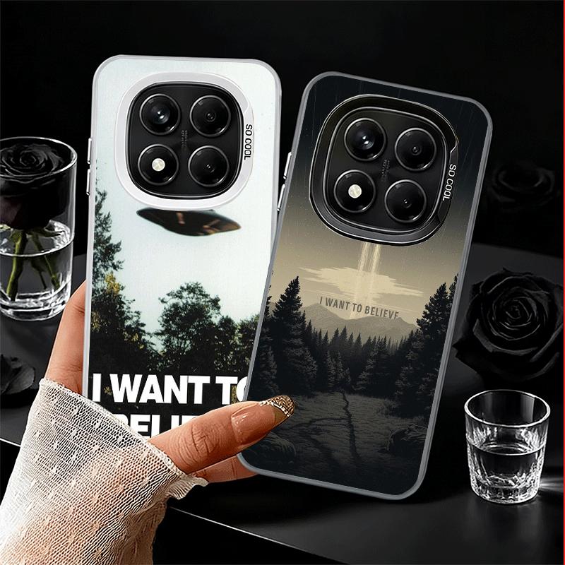 Чехол для телефона The X Files I Want to Believe Ударопрочный для Xiaomi Redmi Note 15 14 13 12 Pro Plus 11 11S 11T 5G Защитный от падения Забавный