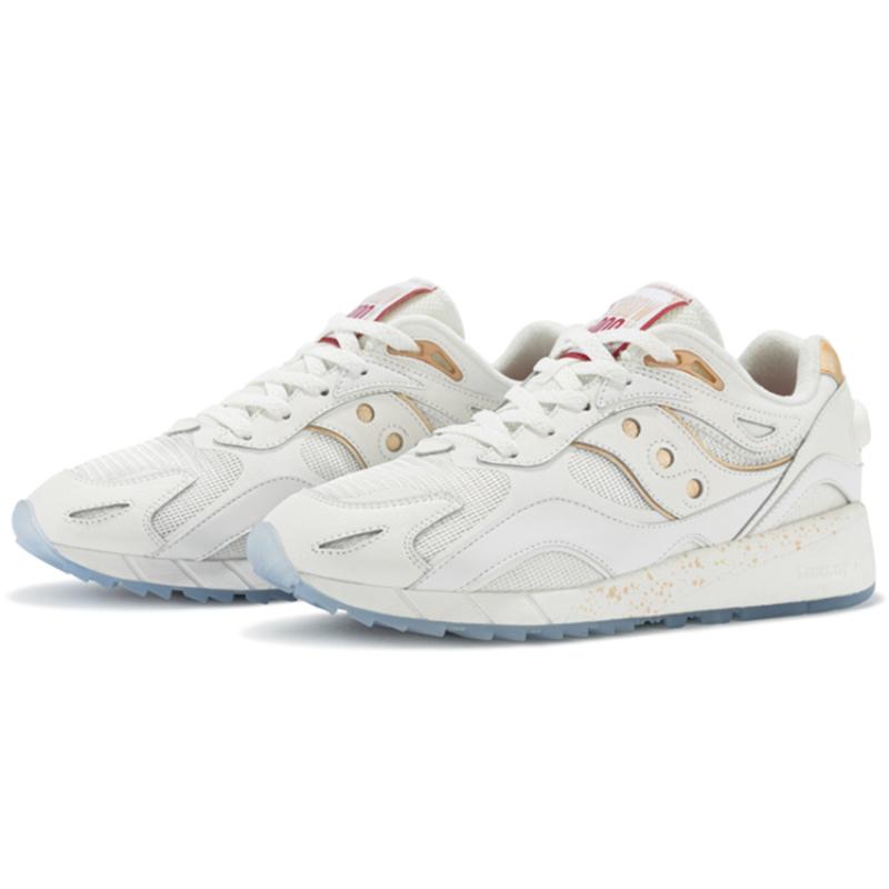 SAUCONY Shadow 6000 Износостойкие Низкие Повседневные Кроссовки Унисекс Белый Золотой Saucony S79020-1