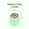 B6 For Volkswagen Luminous Tire Valve Caps Multi-color Fluorescent Night Glowing Decor For Volkswagen VW GTI R Polo Golf MK8 Pas