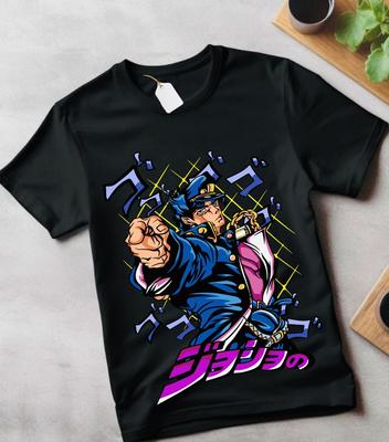 Футболка Jojo's Bizarre Adventure Аниме Унисекс с Графическим Дизайном Футболка-Тройник Все Размеры