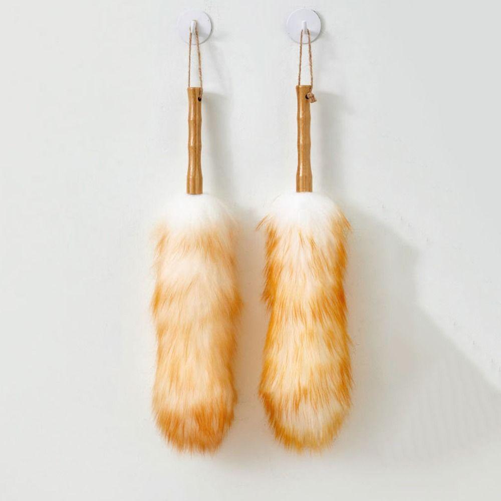 Daily Use Multipurpose Wool Duster Brush Long Handle Soft Furniture Feather Duster Washable Cleaning Brush Houseware Tools