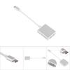 USB 3.1 Type C to VGA Видеоадаптер Кабель-конвертер Проводной разъем Серебряный