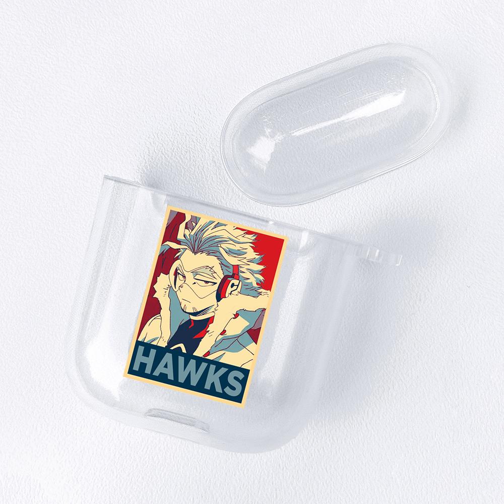 Прозрачный чехол для Airpods с японскими аниме-фигурками для Funda Airpods 2/1, чехол Bakugo Bokuto Himiko Mirio Yumeko Deku, мягкие чехлы из ТПУ