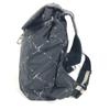 CHANEL Old travel line backpack bag Backpack Nylon Black/White