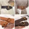 Alloy Buckle Wide Belts PU Leather Belts For Wome Fashion Waist Belt Women