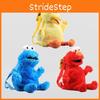 Luxurious Sesame Street Plush Backpack Elmo Cookie Monster Big Bird Doll For Kids