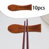 10 Pieces Wooden Chopstick Holders Rest Chopsticks Spoon for Fork