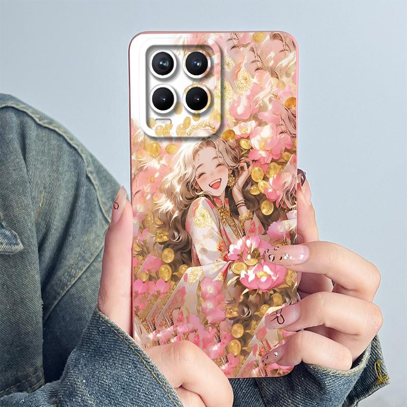 For OPPO Realme 8 4G RMX3085 Phone Case Realme8 Pro 4G RMX3081 Soft Capa Coque Sweet Painted Cartoon Shell Printed Funda Cover