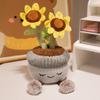 Flower Plant Potted Plush Toy Cartoon Stuffed Doll Room Decoration Gift Kids