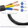 3-Pin 3C Certified 3*0.75mm² Power Cord for Computer, Monitor, Rice Cooker, Kettle, and Figure-8 Plugs