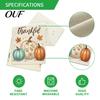 Скатерть-дорожка для столовой, Thanksgiving Harvest Runner, Лен с принтом Осенние тыквы и кленовые листья, Длинный флаг, Сезонное декоративное украшение для дома
