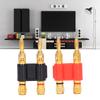 2Pcs Stackable Dual Banana Male Plug 2 Way Brass Connectors Speaker Wire Accessories 32A 1000V