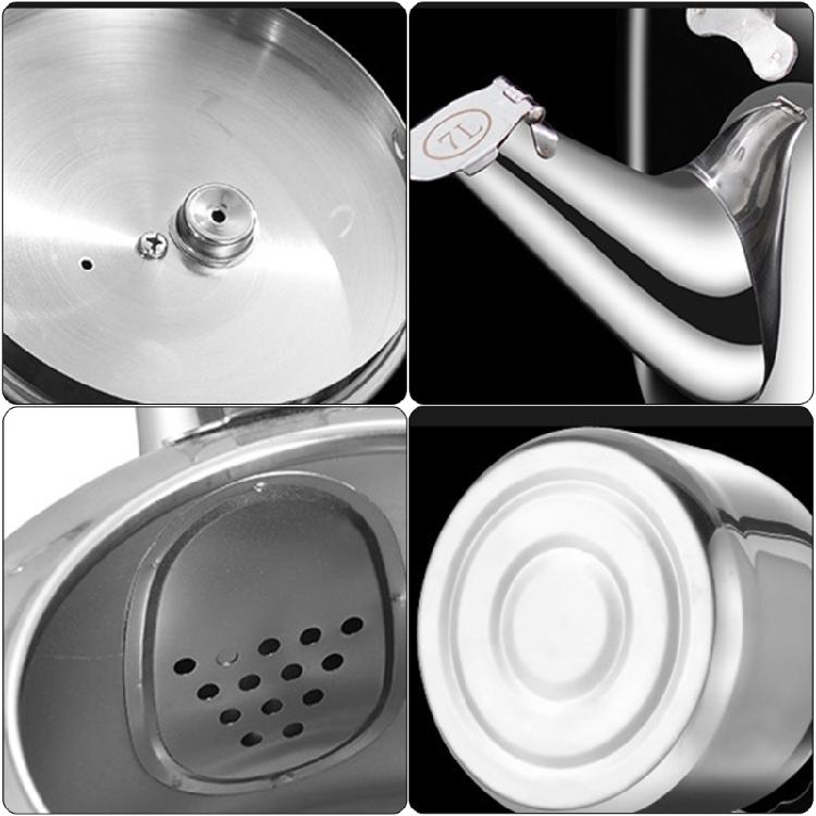 Удобный свистящий чайник для плиты с термостойкой ручкой, металлический чайник для заваривания чая, кипятильник для воды для офиса и общежития