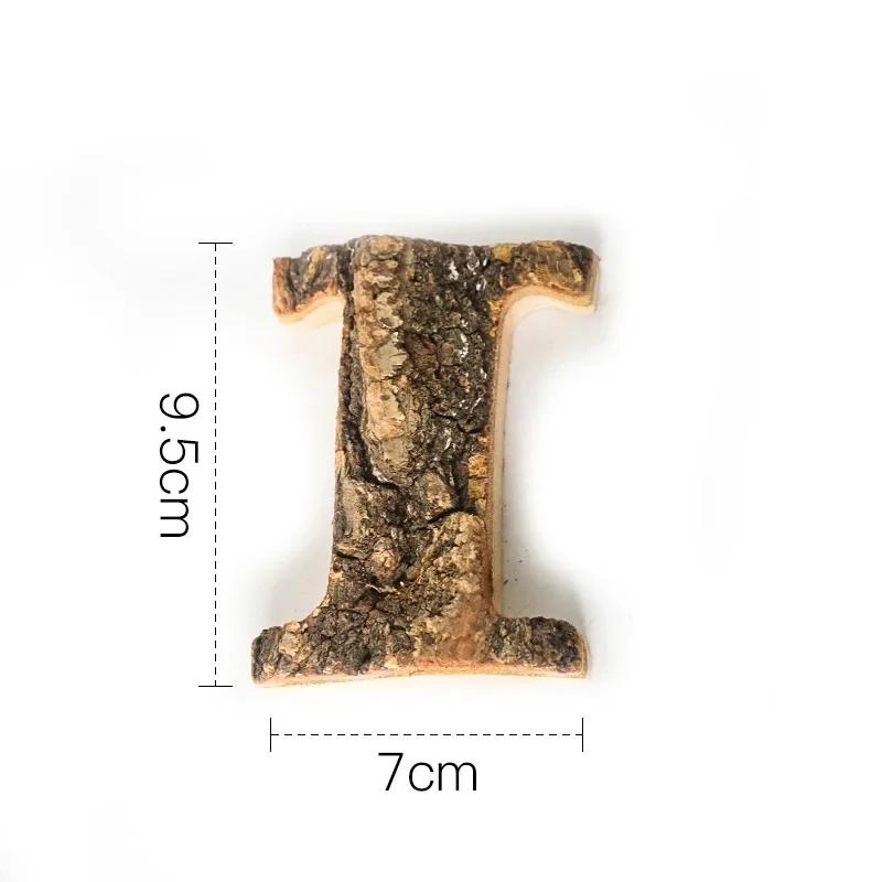 Вместе с Bark Массив дерева Ретро Деревянные Английские Буквы Алфавит Число для Кафетерия Бара Домашнее Украшение Винтажная Сделай Сам Буква