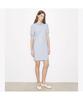 Tolibeochi Viscose Crewneck Dress - Vanilla / Blue