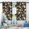 2 шт. Роскошные шторы с цветами в стиле бохо для дома, спальни, гостиной, затемняющие, теплоизоляционные, шумопоглощающие, светонепроницаемые шторы