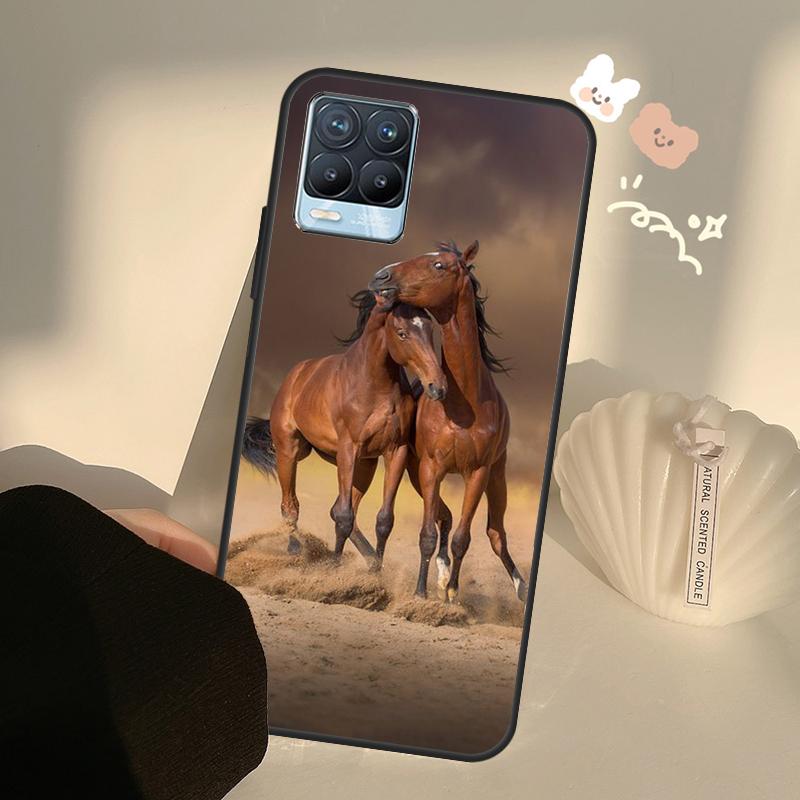 Чехол Horses Running For OnePlus 10 Pro 9 Pro 8T Nord2 9R для Realme GT 2 Pro 7 8 GT Neo2 9i 8i C21 Coque