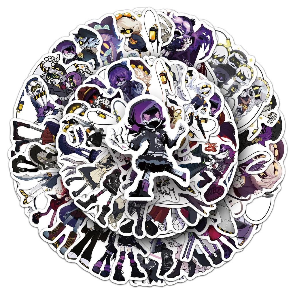 50 Креативных Аниме Граффити Наклеек - Скейтборд, Самокат, Аксессуары для Дневника и Наушников
