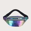 Женская поясная сумка, мужская беговая поясная сумка, уличная сумка для телефона Rainbow Laser на одно плечо