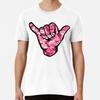 Shaka Hand ALOHA (pink Military Army Camoufl S To 5XL Made In the AU/USA T-Shirt
