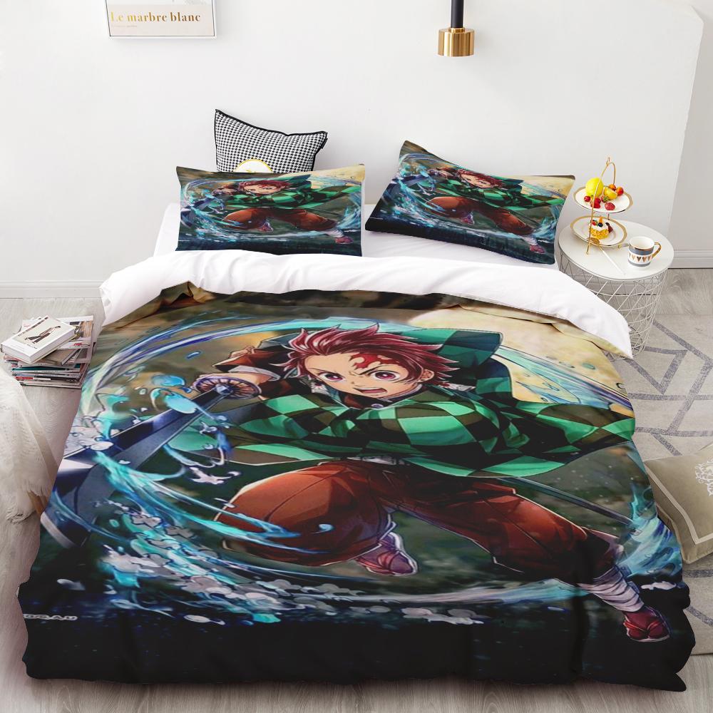 Duvet Covers Demon Slayer Bedding Sets Soft and comfortable Queen/King Boys Kids Single Double Size Soft Kids Girl Boys Gift
