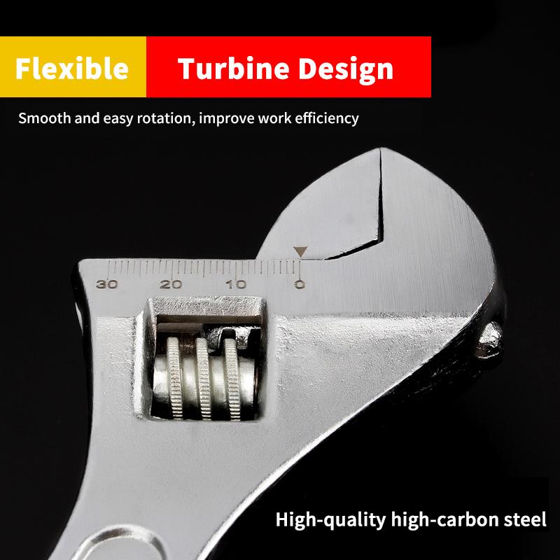 Бесплатная доставка Гаечный ключ с большим зевом Разводной ключ Разводной ключ с регулируемым углом 6-8-10-12-15 дюймов Бытовые инструменты