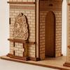 Пизанская башня 3D деревянная головоломка-пазл - Лазерная резка, Обучающая, Ручная сборка DIY Игрушка