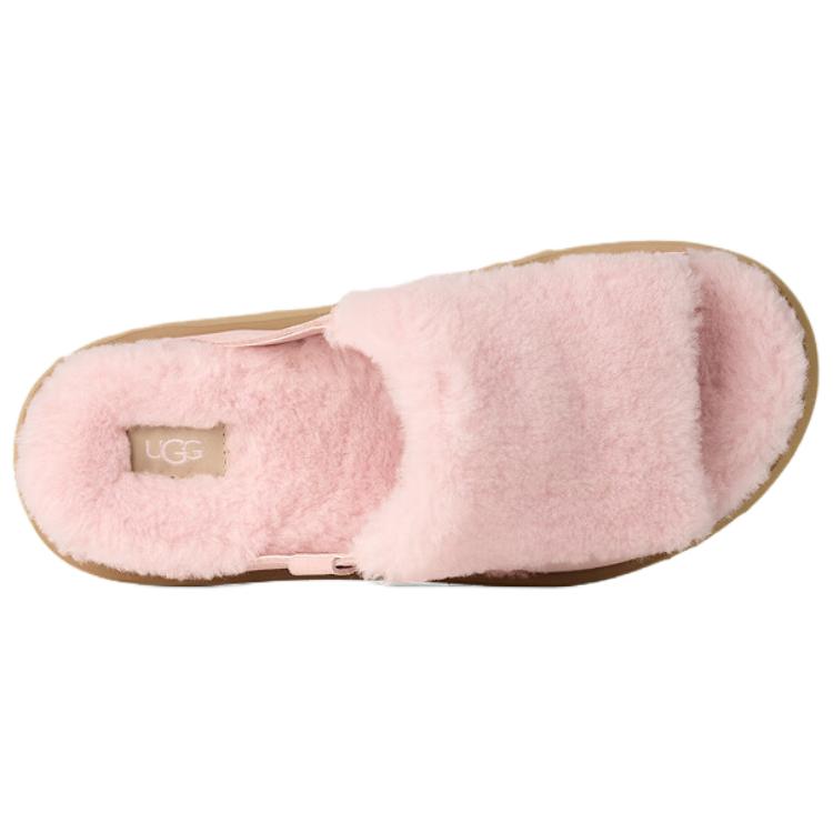 UGG Повседневная Мода Удобные Толстая Подошва Открытый Носок Шлепанцы Женские шлепанцы Светло-Розовый 1174551-RTT