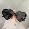 New Oversized Heart Shaped Polarized Sunglasses Uv400 Cute Trendy Love Fashion Eyewear For Women