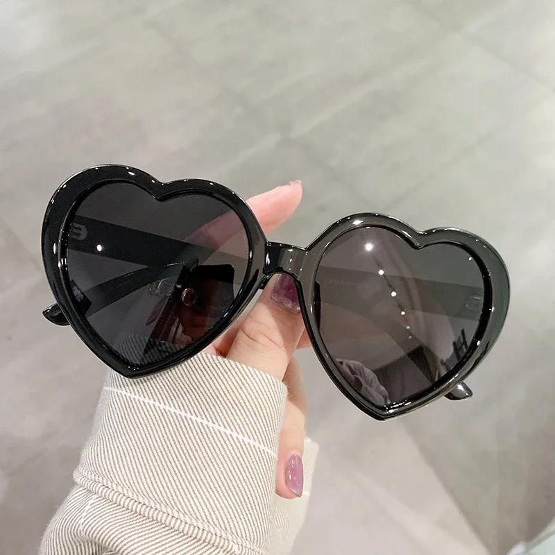 New Oversized Heart Shaped Polarized Sunglasses Uv400 Cute Trendy Love Fashion Eyewear For Women