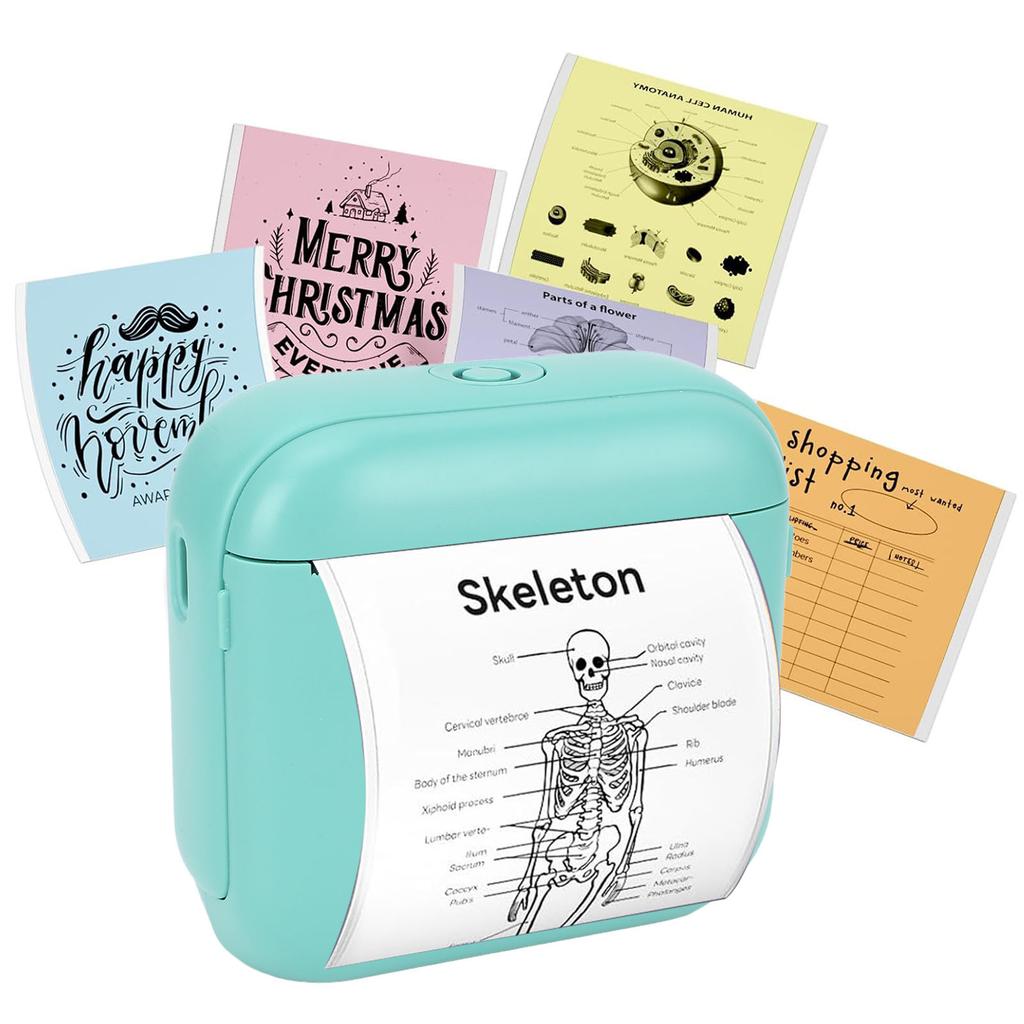 Портативный термоэтикетный принтер   Термофотопринтер без чернил для дома и школы