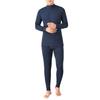 Guooolex Pure Cotton Warm Innerwear Heattech Long Sleeve Undershirt and Long Breathable and Men's High-Neck Set, Under-Tights, Warm, Mqyk01GL-na-2XL