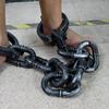 Plastic Prisoner Handcuffs - Realistic Wrist Shackles with Chains for Halloween Costumes Cosplay Props Gags & Practical Jokes