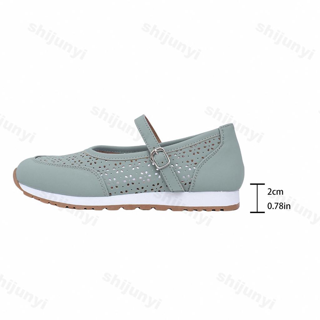Fashion Hollow Breathable Retro Design Casual Single Shoes for Women Spring 2025 New Shallow Mouth Comfortable Soft Soled Fashion Pumps