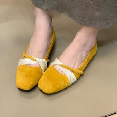 Модные балетки Женские замшевые лоферы Обувь Мелкая дизайнерская обувь Осень Мягкая Роскошное платье Женщина Спорт 2025 Новая мода Zapatillas De Mujer