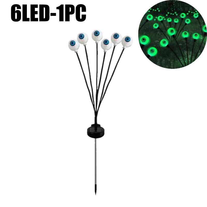 Светящиеся Глазные Яблоки Солнечные Фонари Водонепроницаемые Раскачивающиеся Хэллоуин Садовый Декор Уличная Дорожка Двор Страшные Вечерние Огни Авто Вкл/Выкл