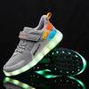 Children Luminous Sneakers Charging Switch LED Bling Bling Kids Glowing Sneakers Girls Laughing Shoes