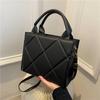 Unique Small Square Shoulder Bag for Women  Crossbody Bag with Zipper  PU Soft Face Shopping Bag  Fashion Trend