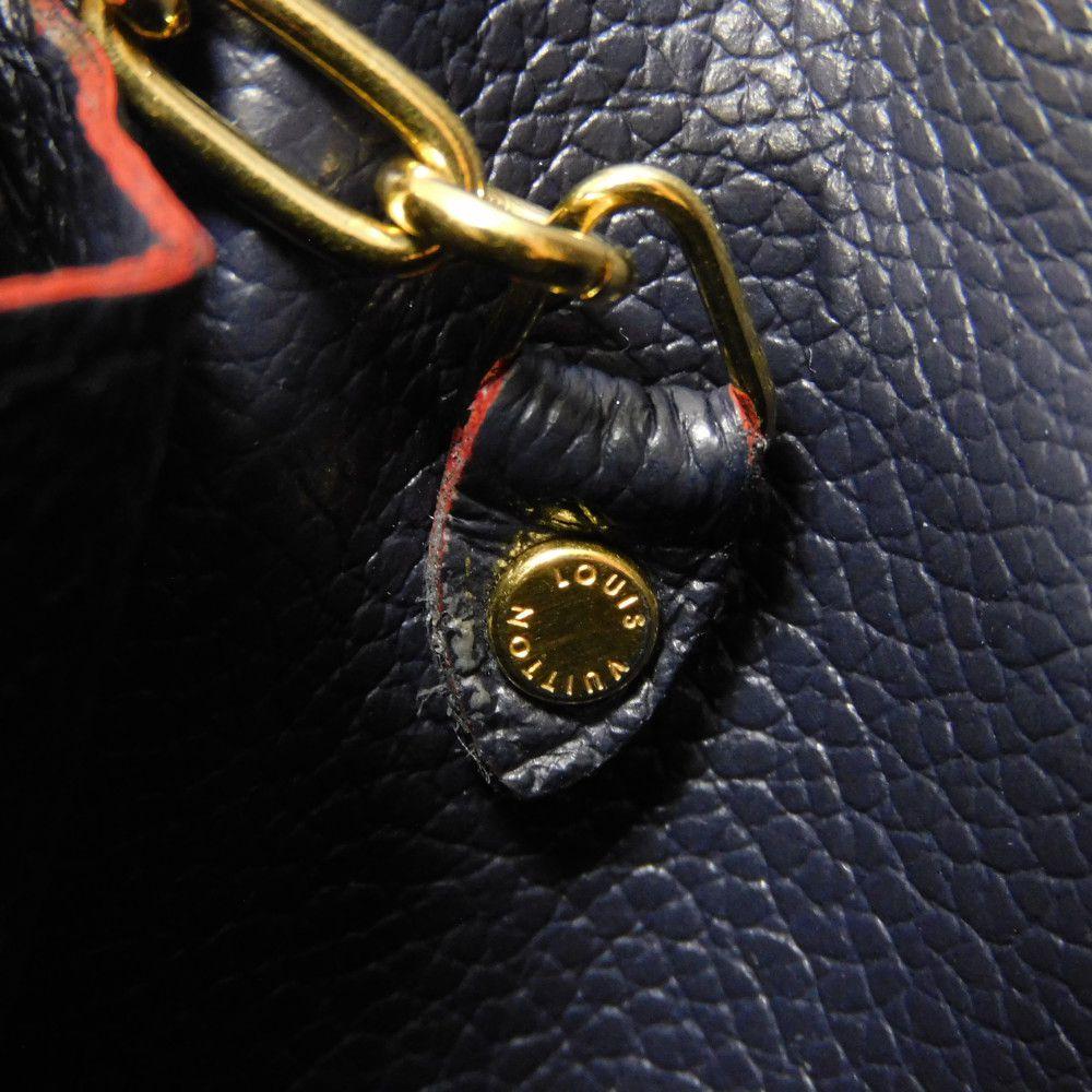 Б/у 12564 Pochette Cle M62017 7943 Брелок Компактный кошелек RFID Monogram Empreinte Морской Красный Унисекс из Японии