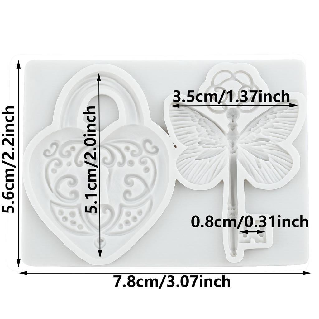 Винтажный ключ силиконовые формы замок замочная скважина форма для мастики инструменты для украшения торта топпер для кекса конфеты шоколад форма для гампасты
