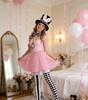 PESENAR White Rabbit Costume Accessory Set with Bunny Top Hat, Tutu Skirt, Checkered Socks and Pocket Watch Necklace