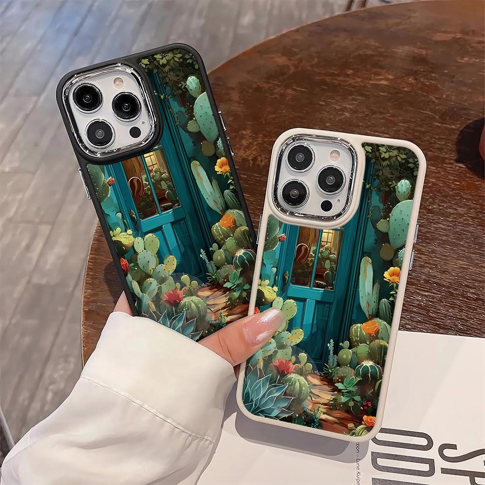 Чехол для телефона 'Растения в доме' для iPhone 16 15 14 13 12 11 Pro Max Чехол для iPhone 16 15 14 13 12 11 X XS XR 7 8 Plus Чехол