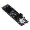 5Gbps Type E USB 3.1 Front Panel Socket M.2 M Key PCIe to USB 3.1 Front Expansion Card Adapter for Motherboard