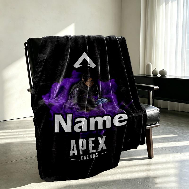 Custom Name Personalized Apex Legends Print Blanket, Home Decor, Bedroom, Sofa, Camping, Couch, Gifts for Birthday Christmas