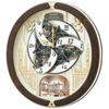 Часы Seiko Настенные часы Часы Karakuri Радиочасы Аналоговые часы Karakuri Тройной выбор мелодии Вращающееся украшение Рождественская песня Другие Коричневый мрамор