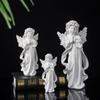 Resin Angels Statues Hand Carved Cupid Angel Vivid Praying Angel Sculpture  Home