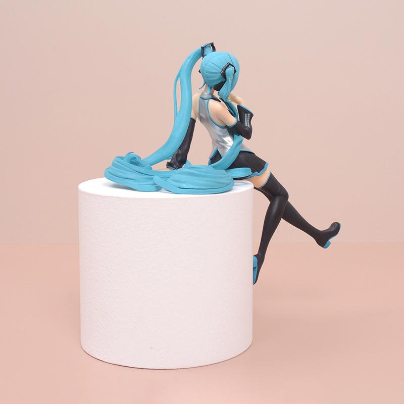 Hatsune Miku Press Cup Лапша Экшн Аниме Фигурка Игрушки Застенчивая Сексуальная Красивая Девушка Вер. Статуэтки Автомобиль Орнамент Коллекционная Модель