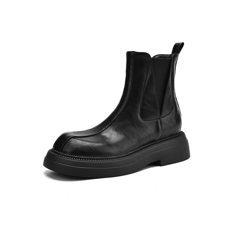 Модные новые осенне-зимние женские ботинки для женщин, с круглым носком, короткие ботинки, модные ботинки на платформе, на массивном каблуке, сапоги-рыцари, ручная работа