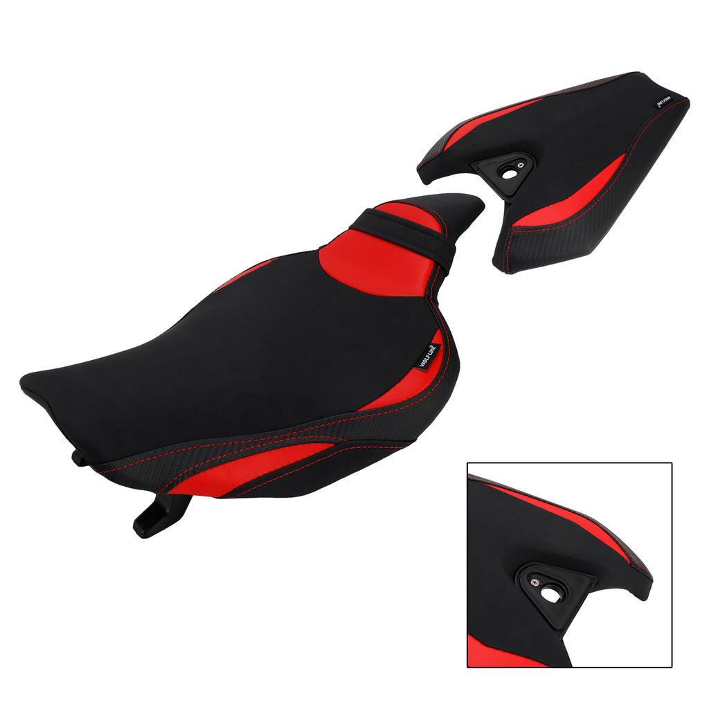 Front&Rear Raider Passenger Cushion Kit Red For Kawasaki Z1000 2014-2025 2024