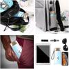 Mini Umbrella, Pocket Umbrella Bluewith Golden Handle, Black Rubber Cloth & 6 Aluminum Alloy Ribs